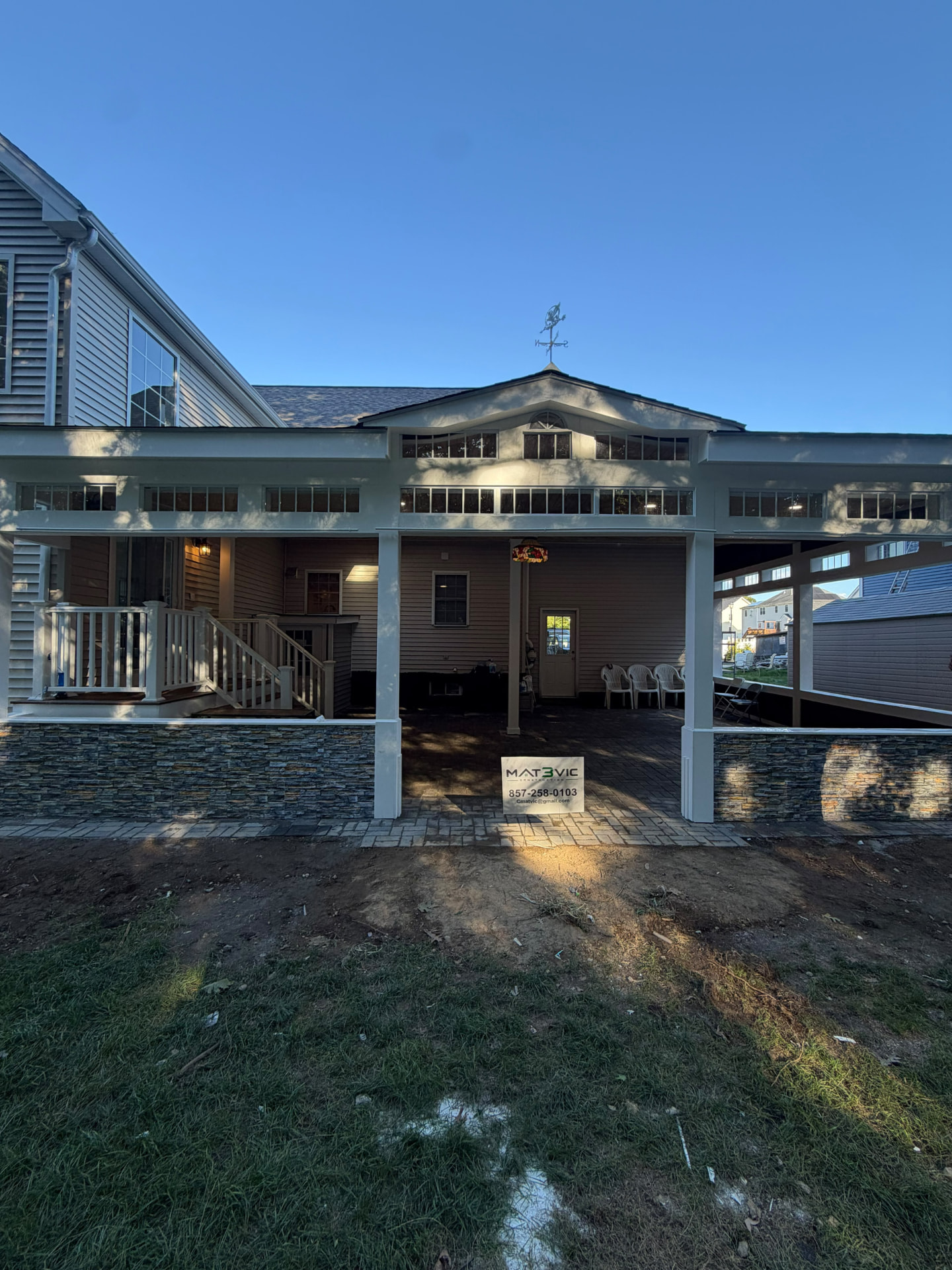 Custom covered patio